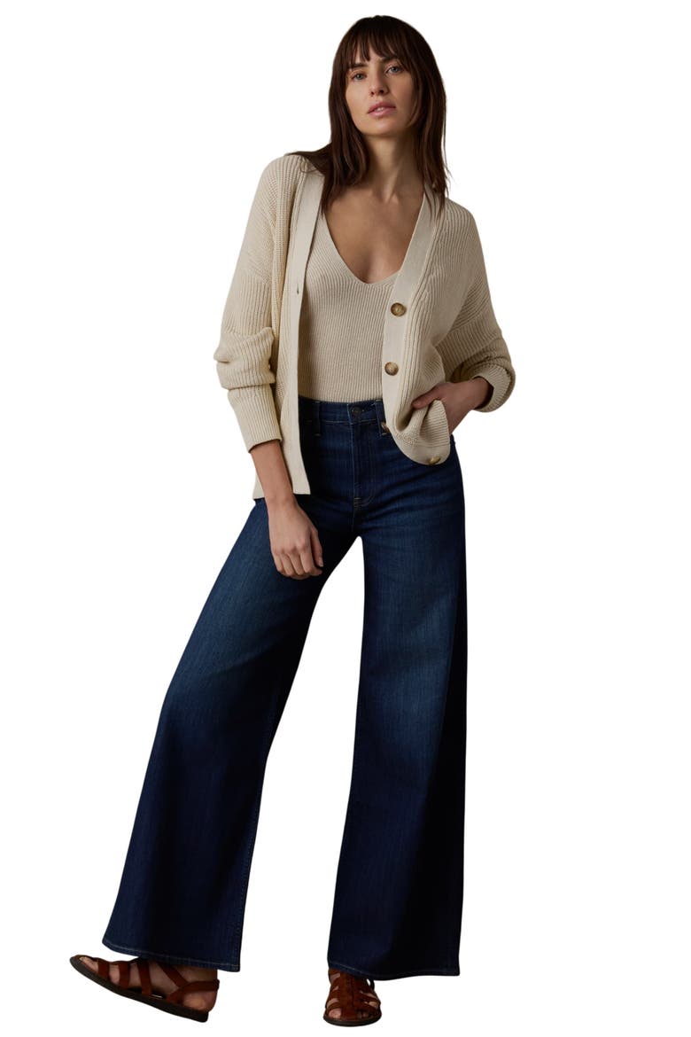 Miramar Linen & Organic Cotton Cardigan, Alternate, color, SUMMER SAND