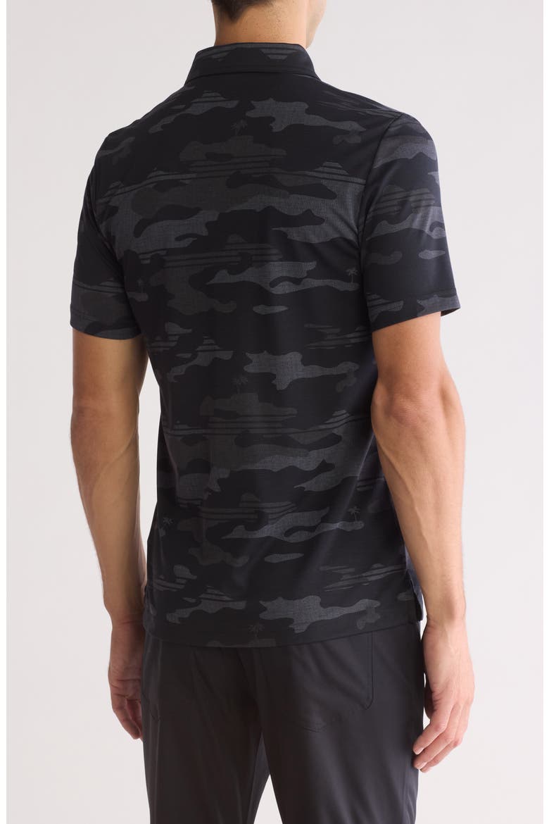 Beachside Stealth Pima Cotton Blend Polo, Alternate, color, BLACK