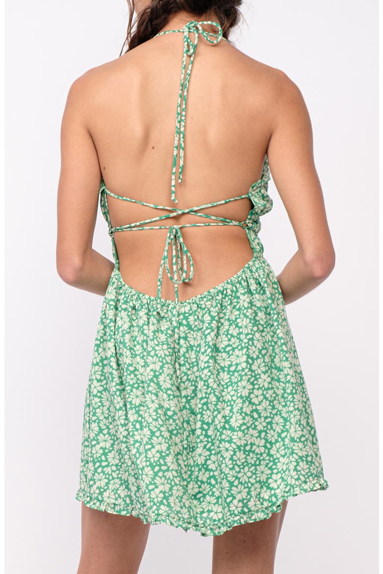 Halter Minidress, Alternate, color, GREEN