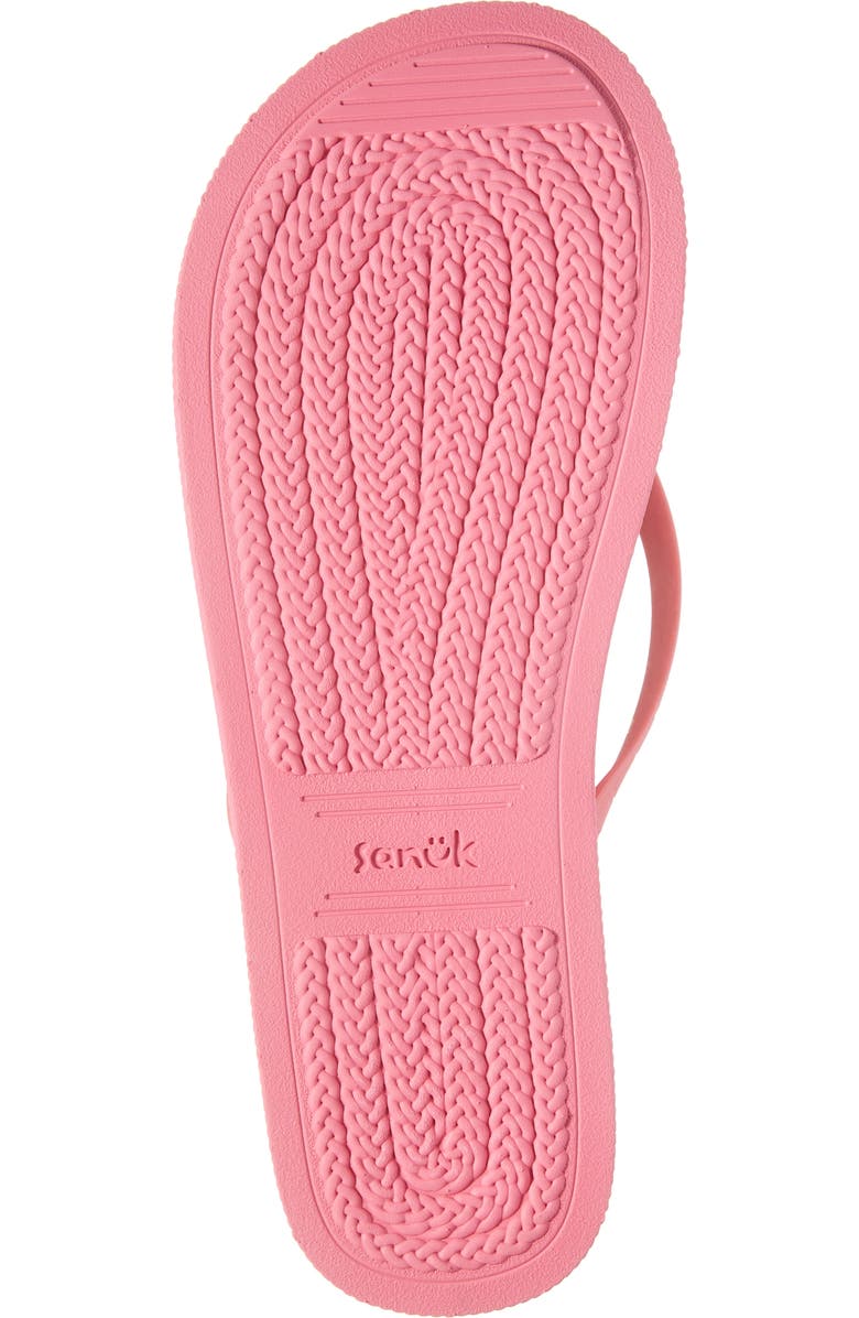 Sanuk Funshine Water Friendly Flip Flop, Alternate, color, Hot Pink