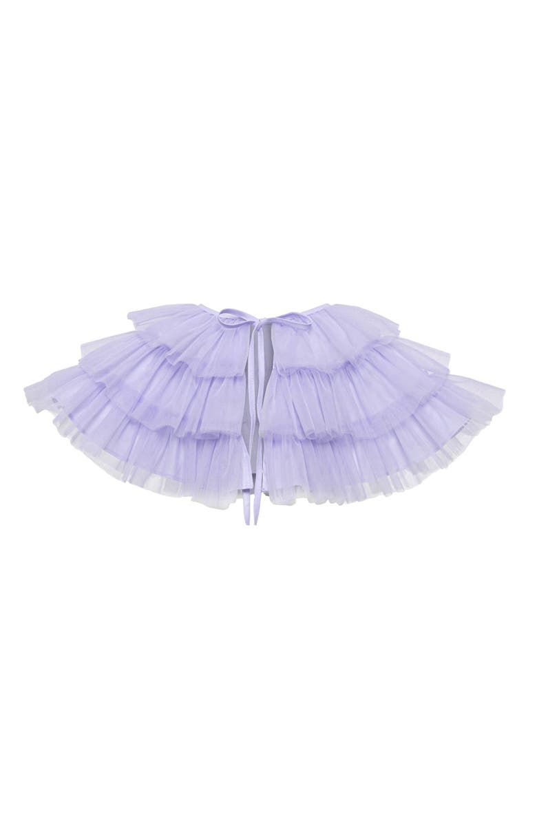 Mini Celebrities Cloud Tulle Dress Set, Alternate, color, Purple Bloom