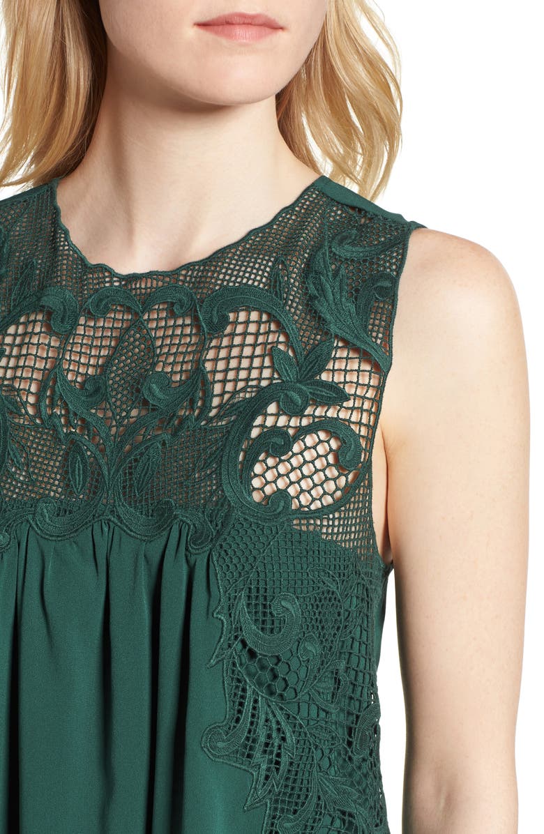 Chelsea28 Lace Yoke Top, Alternate, color, 