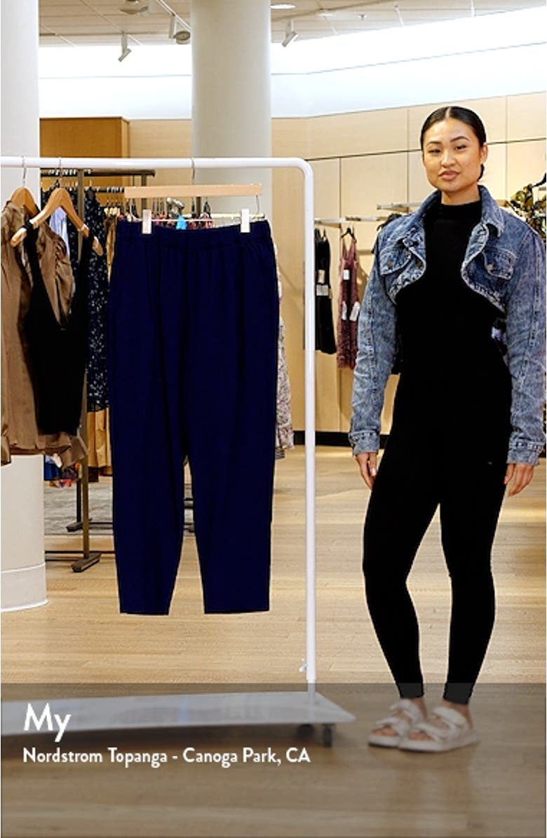 Check Tapered Ankle Pants, sales video thumbnail
