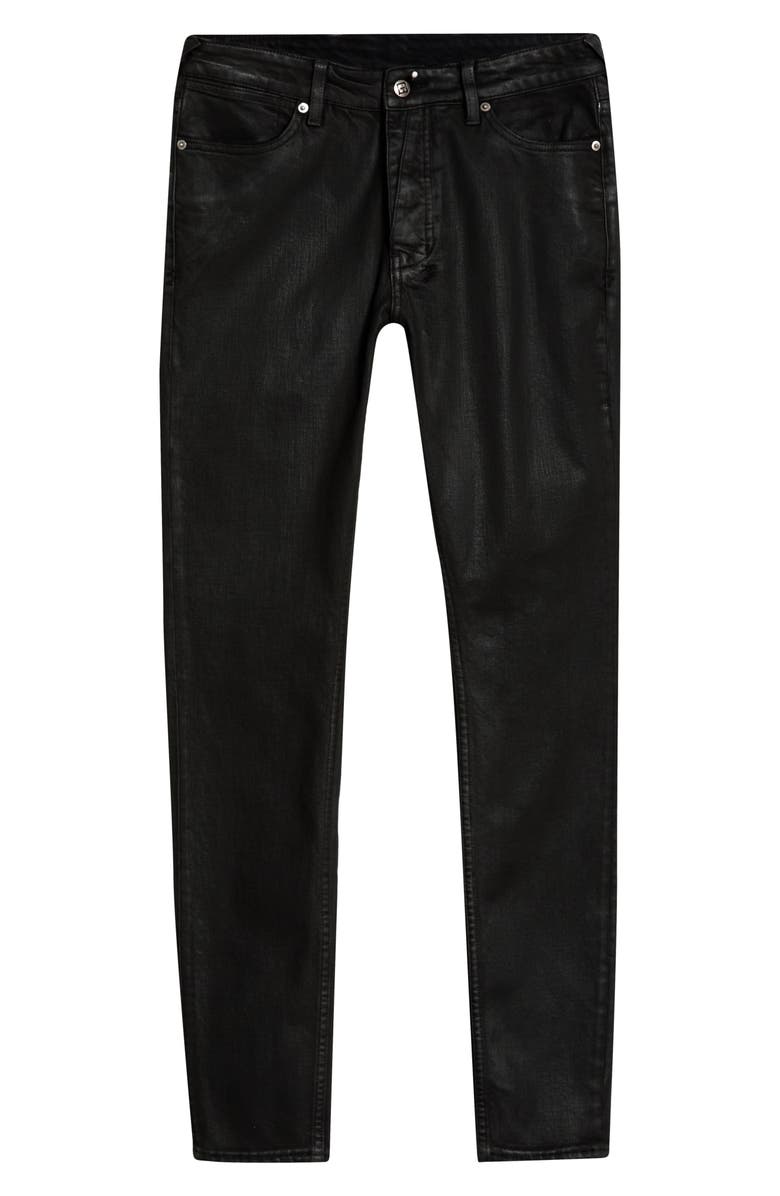 Ksubi Van Winkle Main Stage Coated Skinny Jeans, Main, color, Black