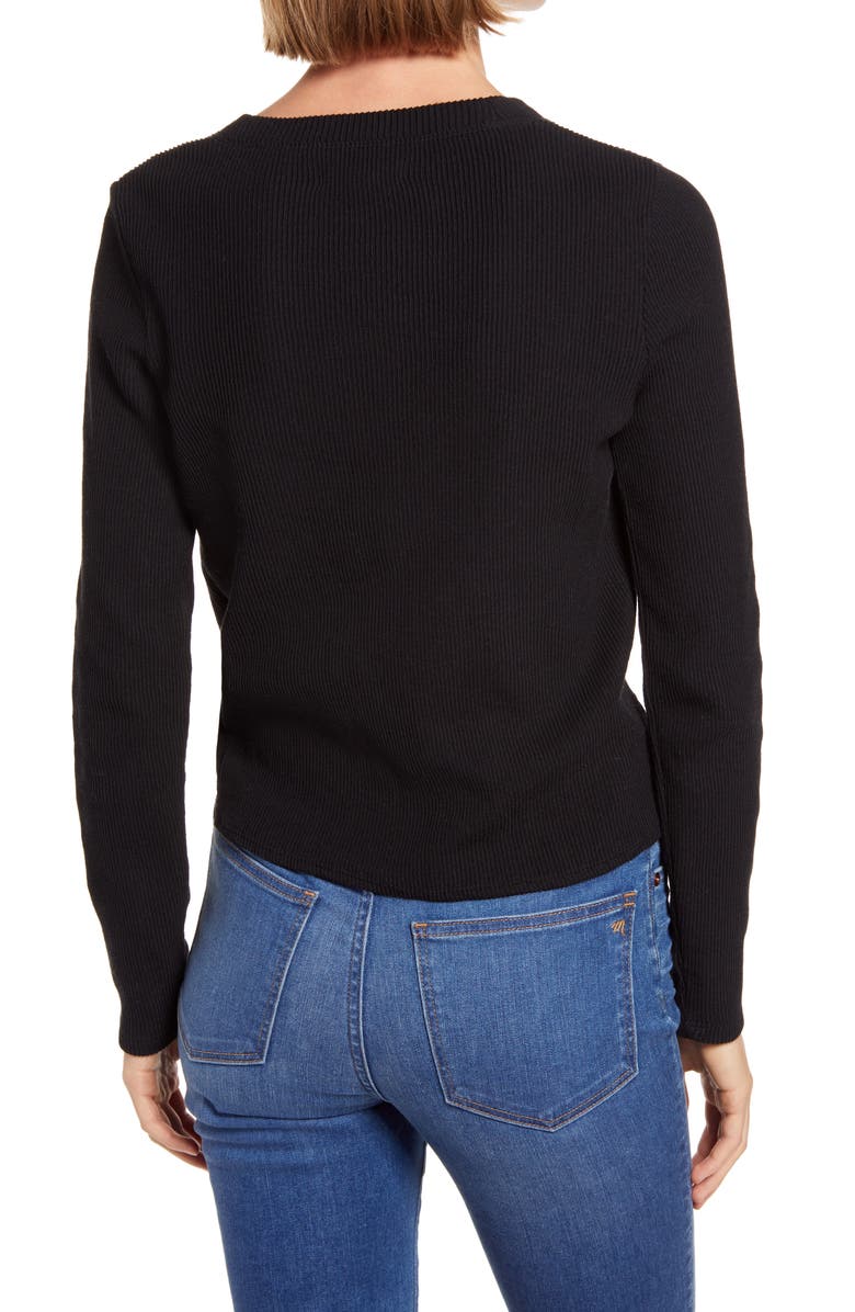 Madewell Elwood Knot Front Top, Alternate, color,