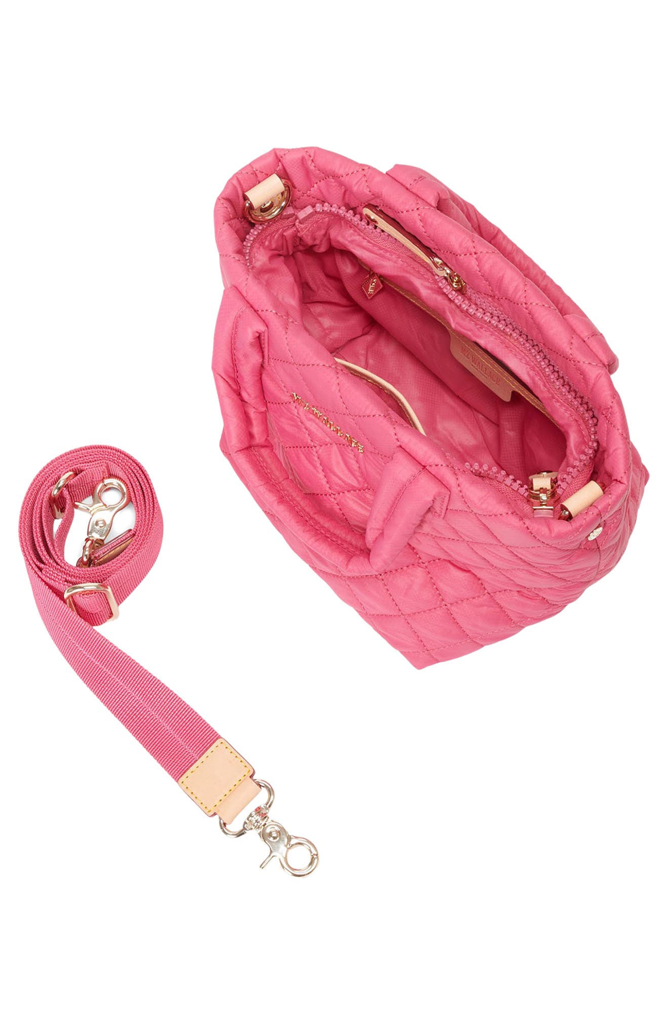 MZ Wallace Micro Metro Deluxe Quilted Nylon Tote, Alternate, color, 