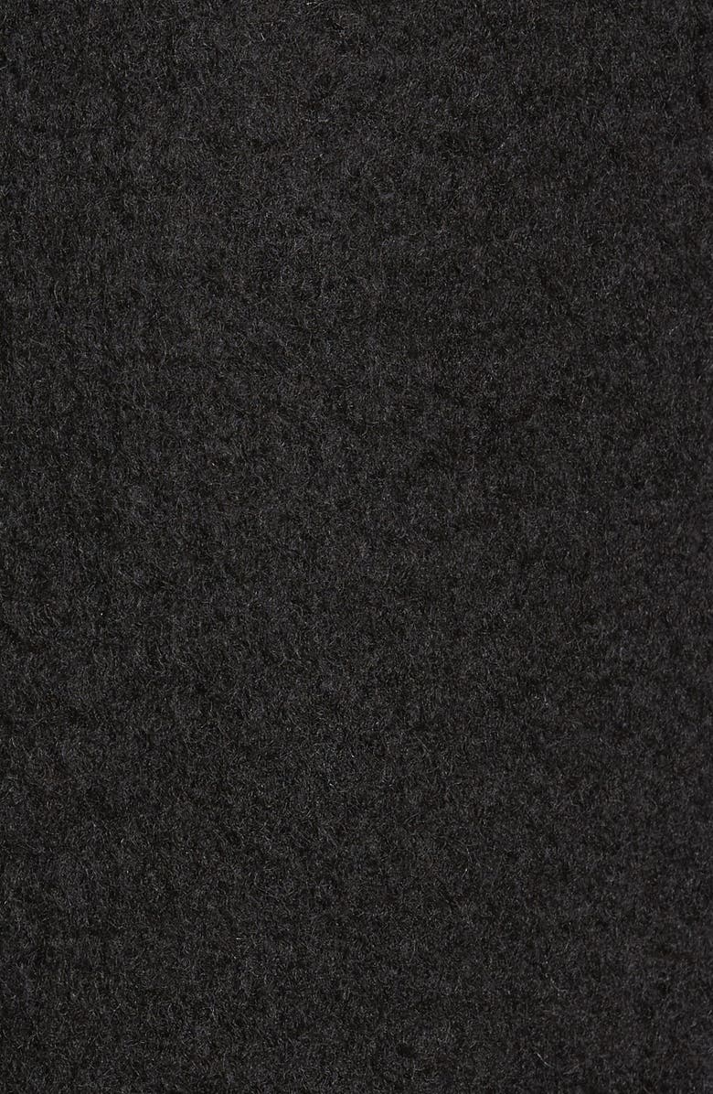 Calvin Klein Hooded Wool Blend Jacket with Faux Fur Trim, Alternate, color,