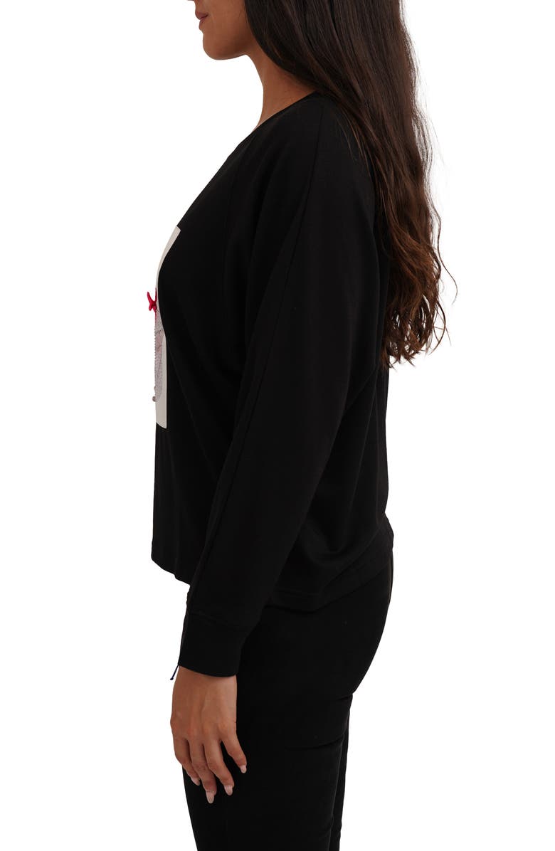 CYRUS Paris Shoes Raglan Long Sleeve Graphic T-Shirt, Alternate, color, Black