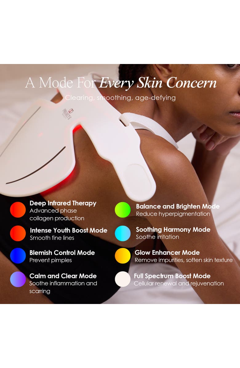 Project E Beauty Lumalux Face Pro LED Light Therapy Mask, Alternate, color, White