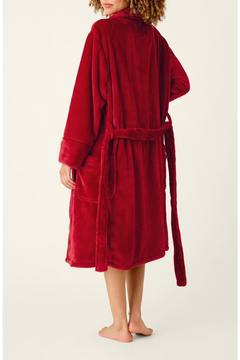 Luxe Plush Robe, Alternate, color, JESTER RED