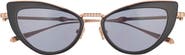 Valentino 51mm Polarized Cat Eye Sunglasses