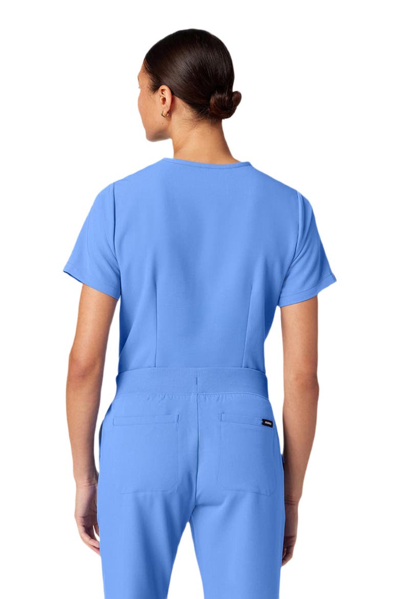 Rhena Women's 1-Pocket Slim V-Neck Scrub Top, Alternate, color, Ceil Blue