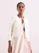 Phase Eight Cropped Round Neck Jacket