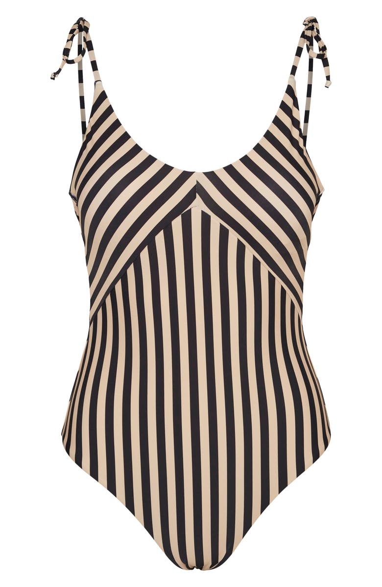 VERO MODA Anju Stripe One-Piece Swimsuit, Alternate, color, 