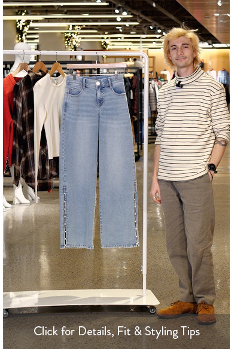 Sam 'Ab'Solution High Waist Wide Leg Jeans video
