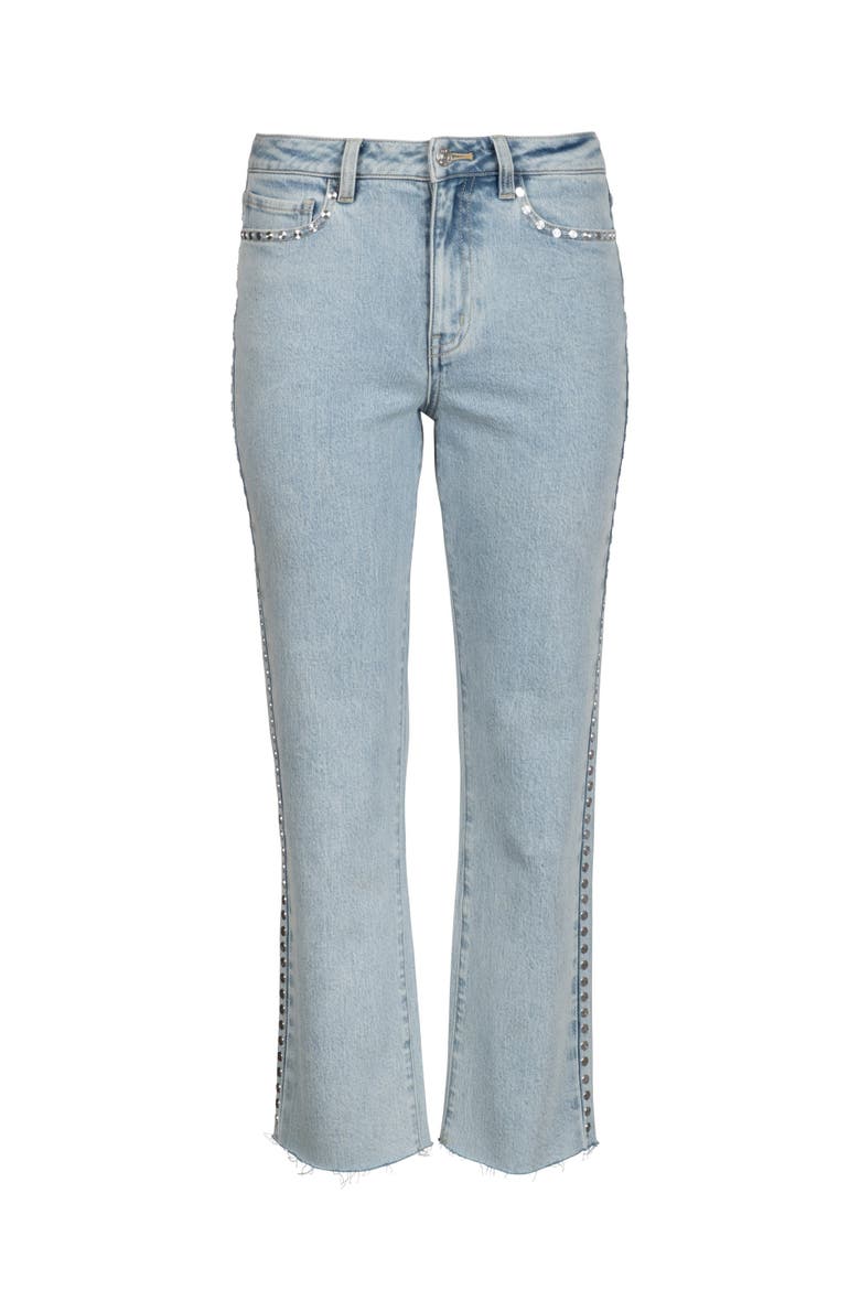 Han Stud Jeans, Alternate, color, Light Blue/Silver