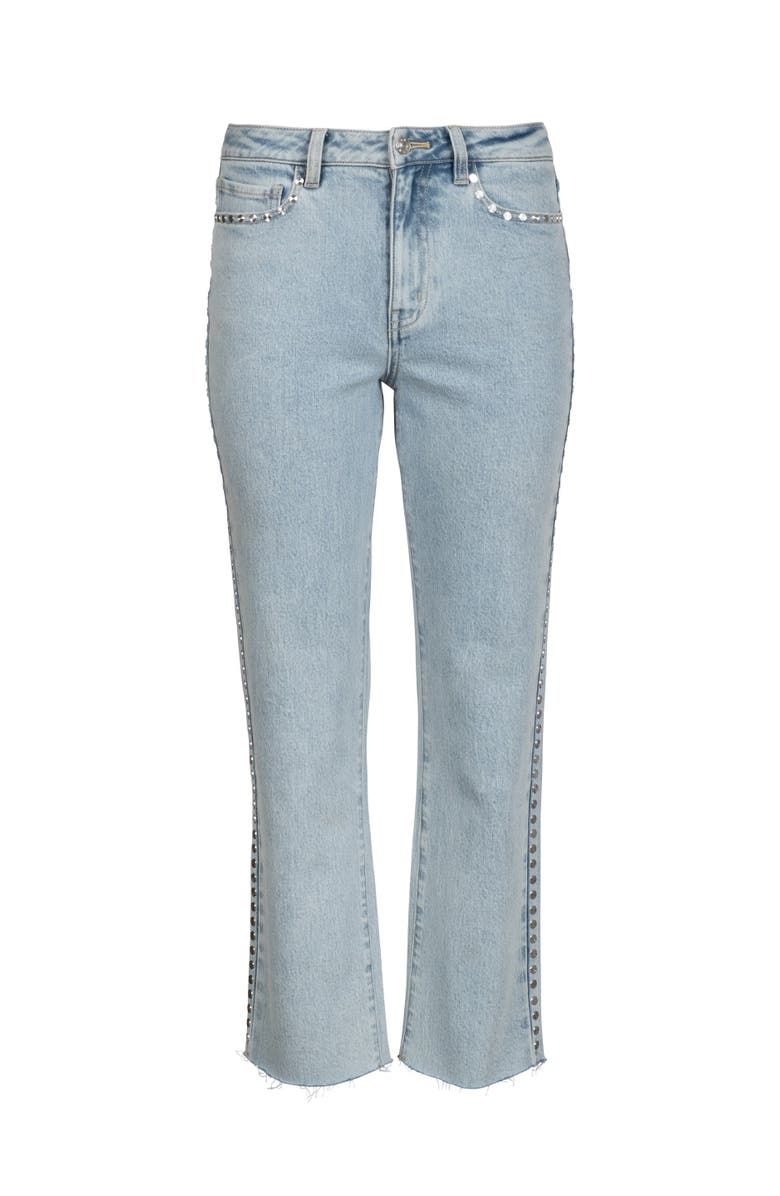 Generation Love Han Stud Jeans, Alternate, color, Light Blue/Silver