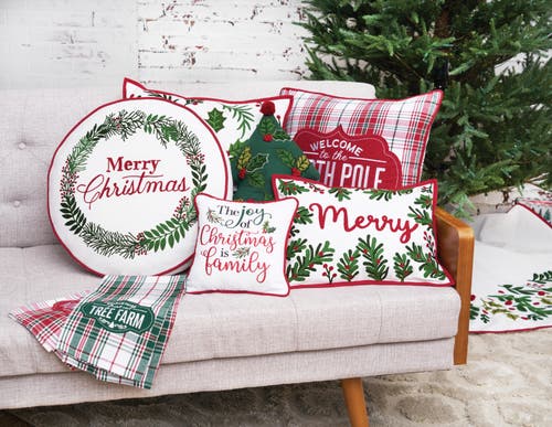 C & F Home C&f Home Joy Of Christmas Family Pillow In Multi