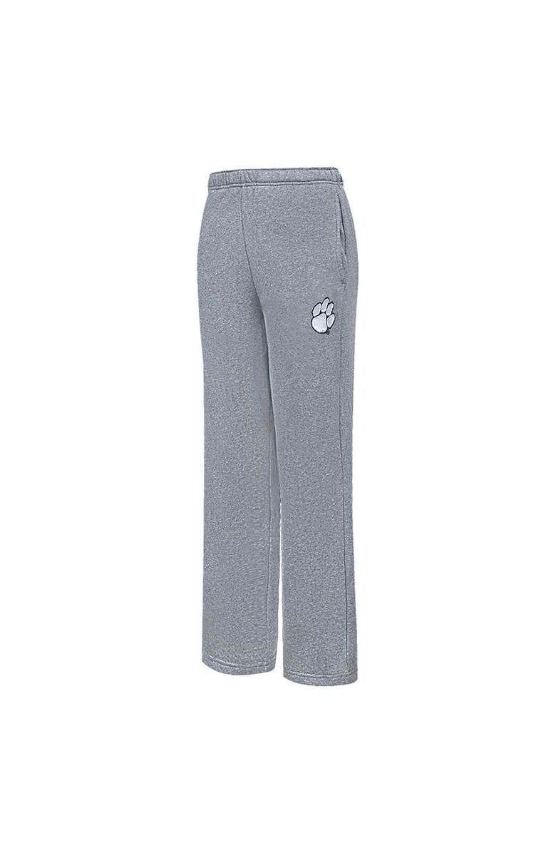 PRO STANDARD Women's Pro Standard Heather Charcoal Clemson Tigers Tonal Neutral Relaxed Fit Fleece Sweatpants, Alternate, color, Heather Charcoal