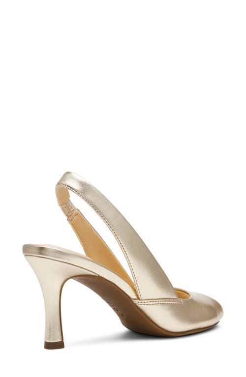 Anne Klein Jovi Slingback Peep Toe Pump In Gold