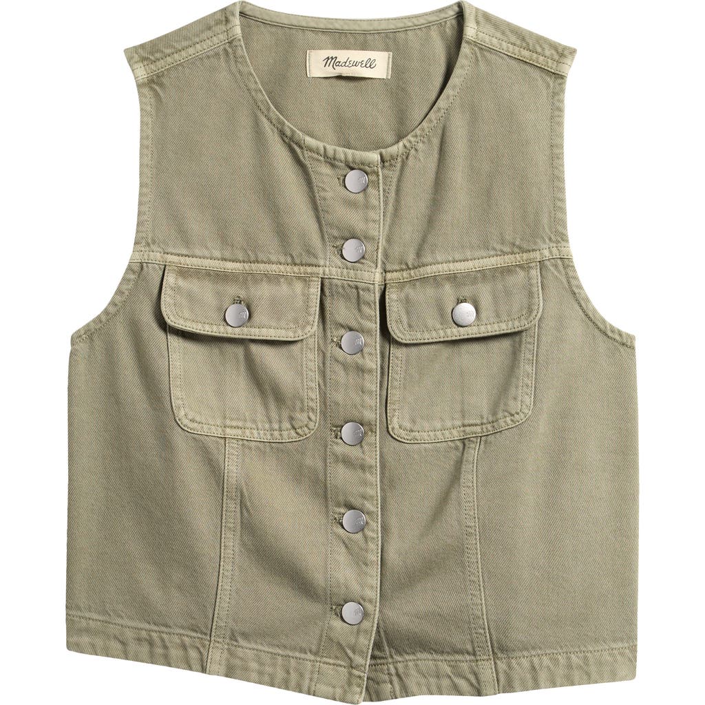 Madewell Crop Denim Vest