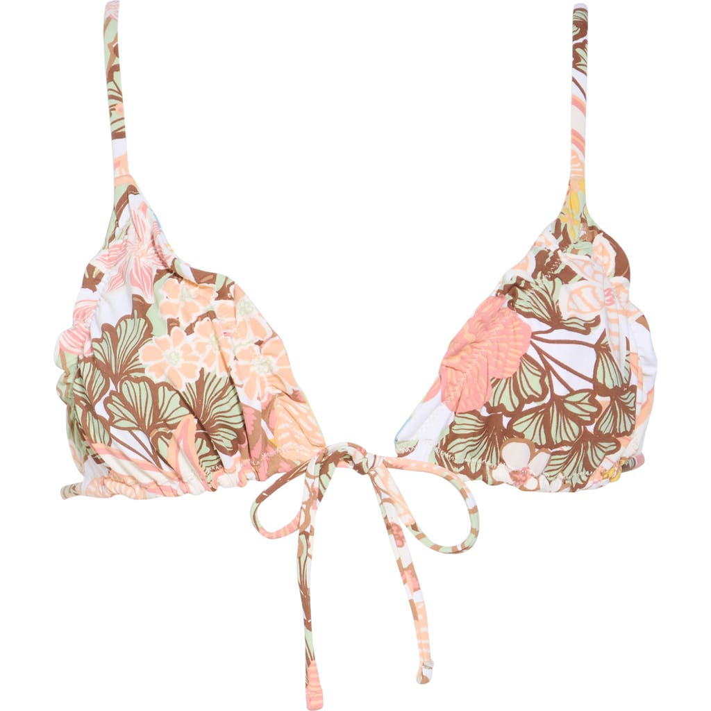Roxy Playa Paradise Tiki Triangle Bikini Top