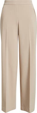 Anne Klein High Waist Wide Leg Pull-On Pants