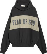 Fear of God Essentials Paneled Relaxed Crop Hoodie