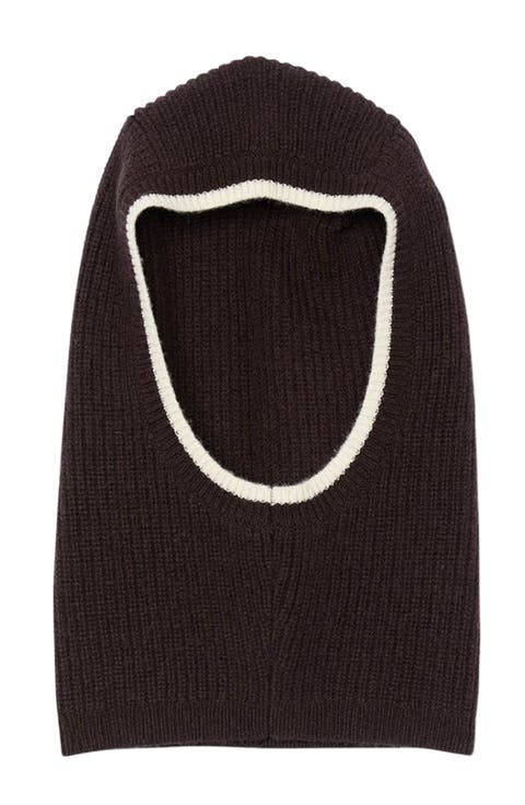 Ribbed wool balaclava