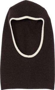 SANDRO Ribbed wool balaclava