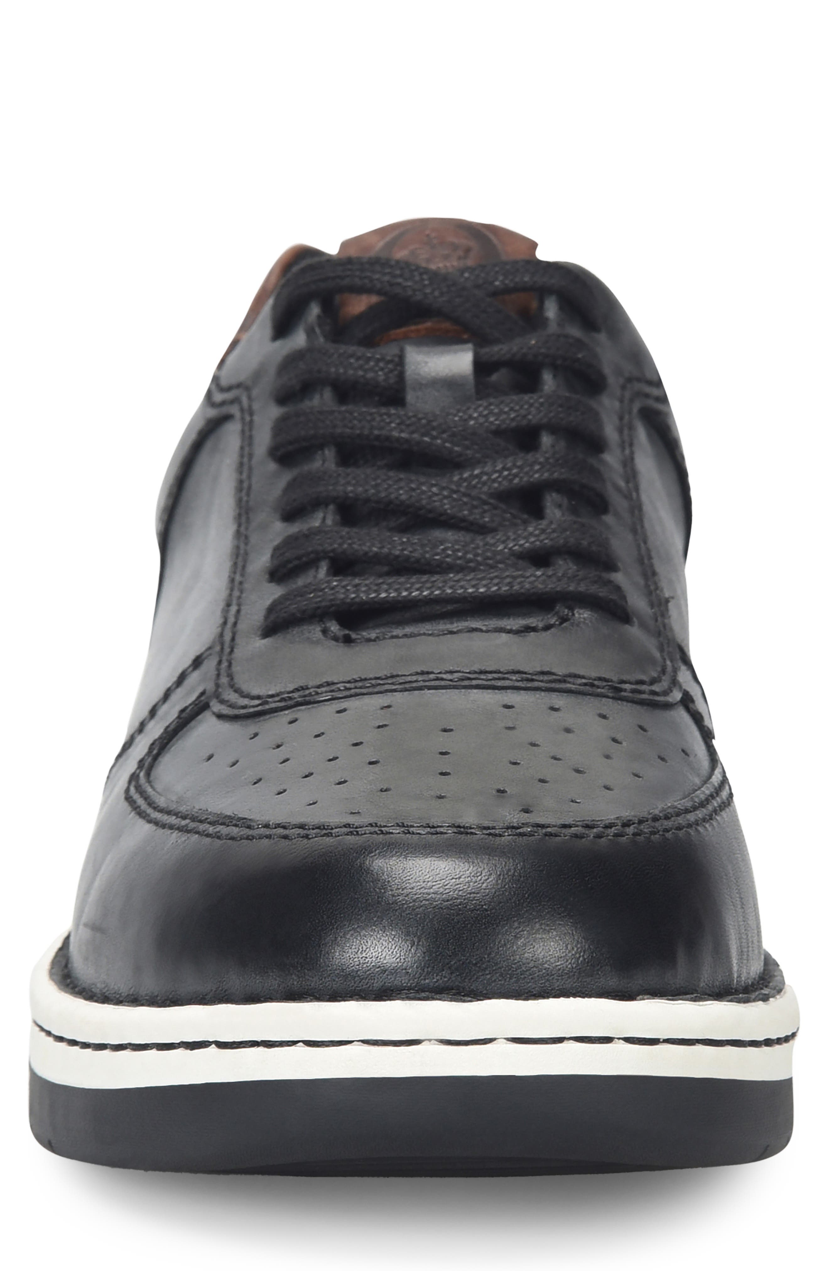 Børn Captain Sneaker, Alternate, color, Black Leather