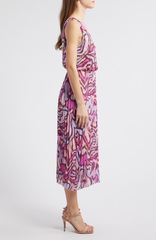 Sam Edelman Rose Landscape Midi Dress In Multi