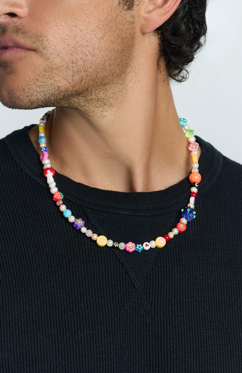 Nialaya Berry Pearl Necklace