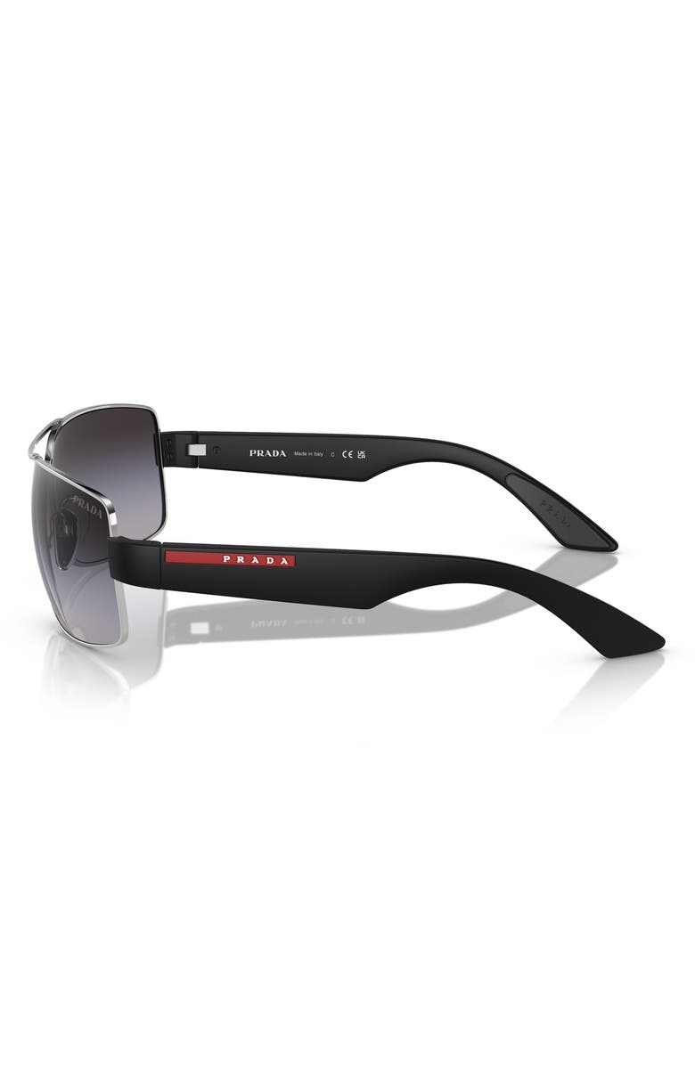 PRADA SPORT 65mm Oversize Gradient Pillow Sunglasses, Alternate, color,