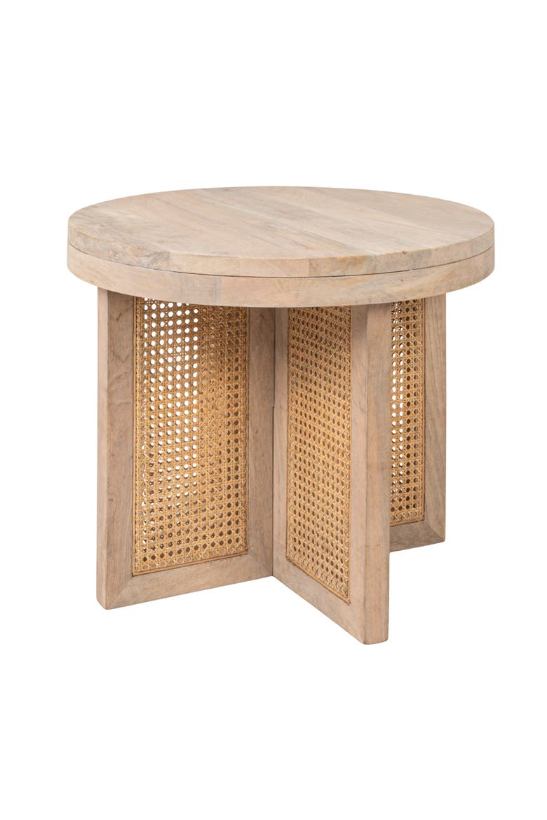 Round Side Table, Main, color, Natural