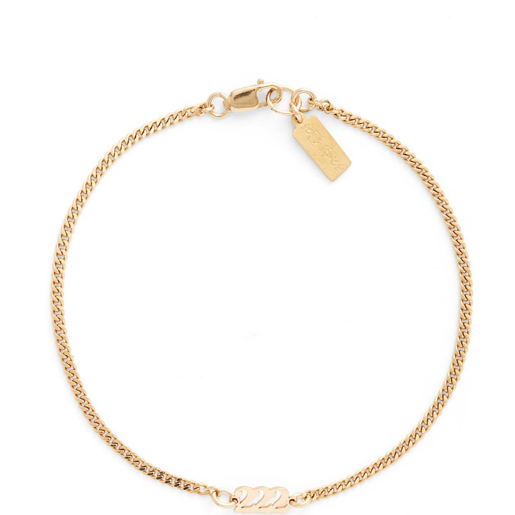 Set & Stones Angel Numbers Bracelet In Gold