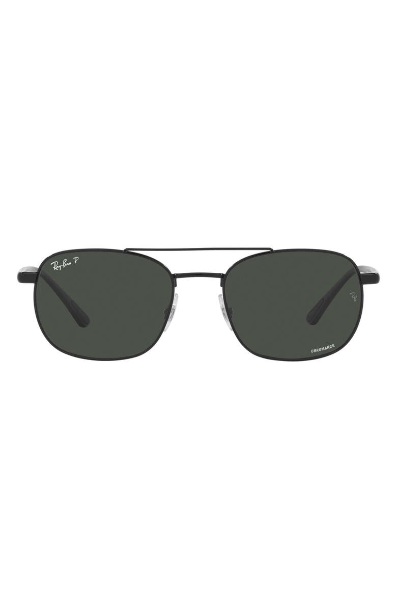 Ray-Ban Chromance 54mm Polarized Square Sunglasses, Main, color, 