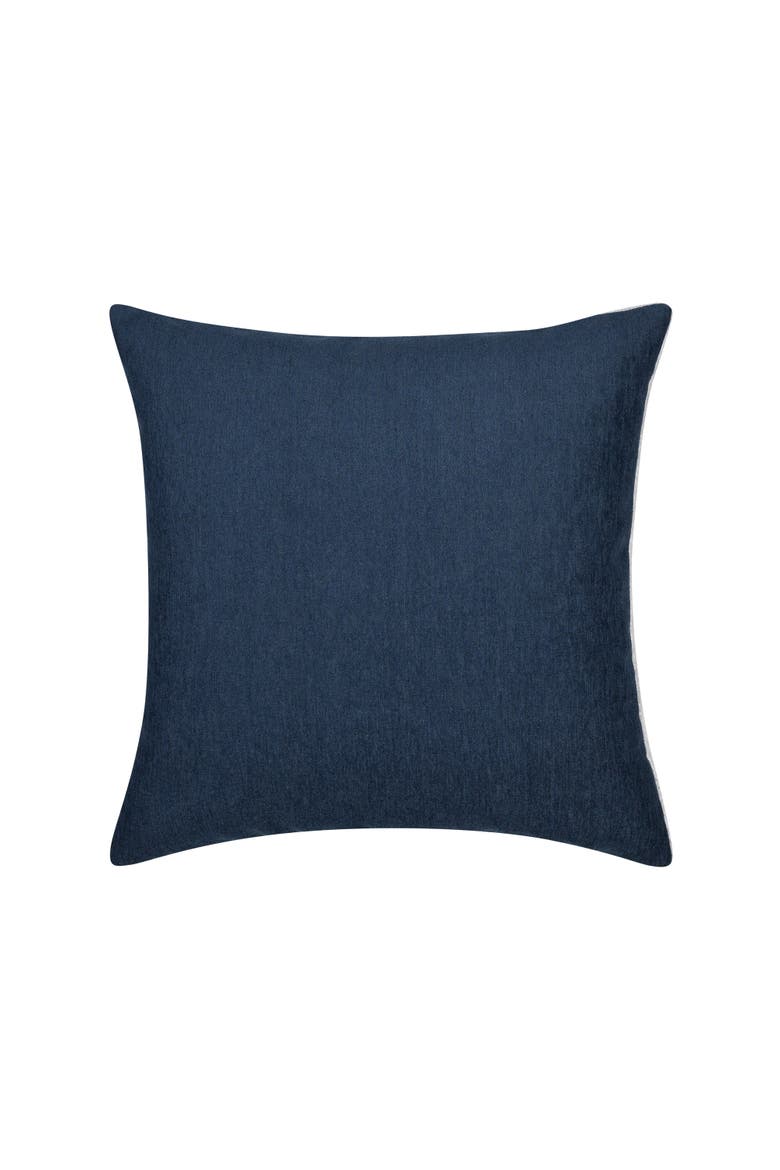 Linear Luxe Indoor & Outdoor Woven Accent Pillow, Alternate, color, Midnight