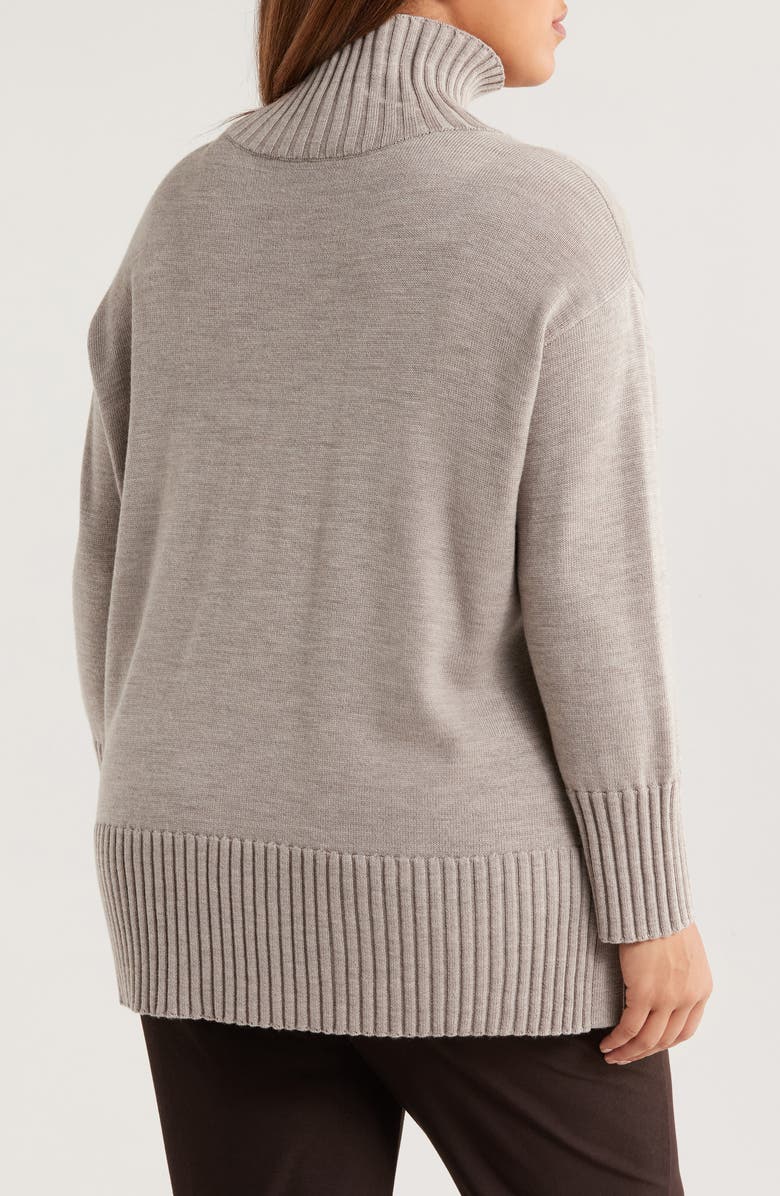 Square Armhole Turtleneck Sweater