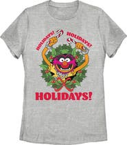 The Muppets Women's The Muppets Ho Ho Holidays!  Graphic T-Shirt