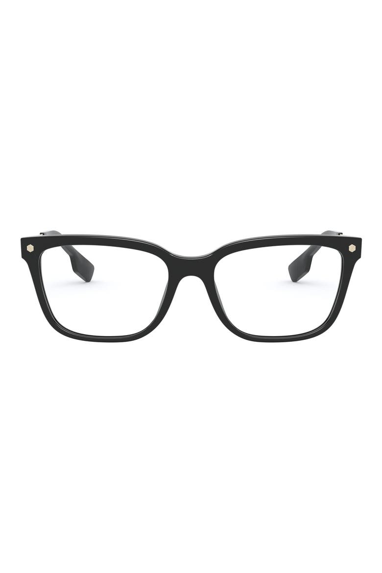 54mm Square optical glasses, Main, color, BLACK