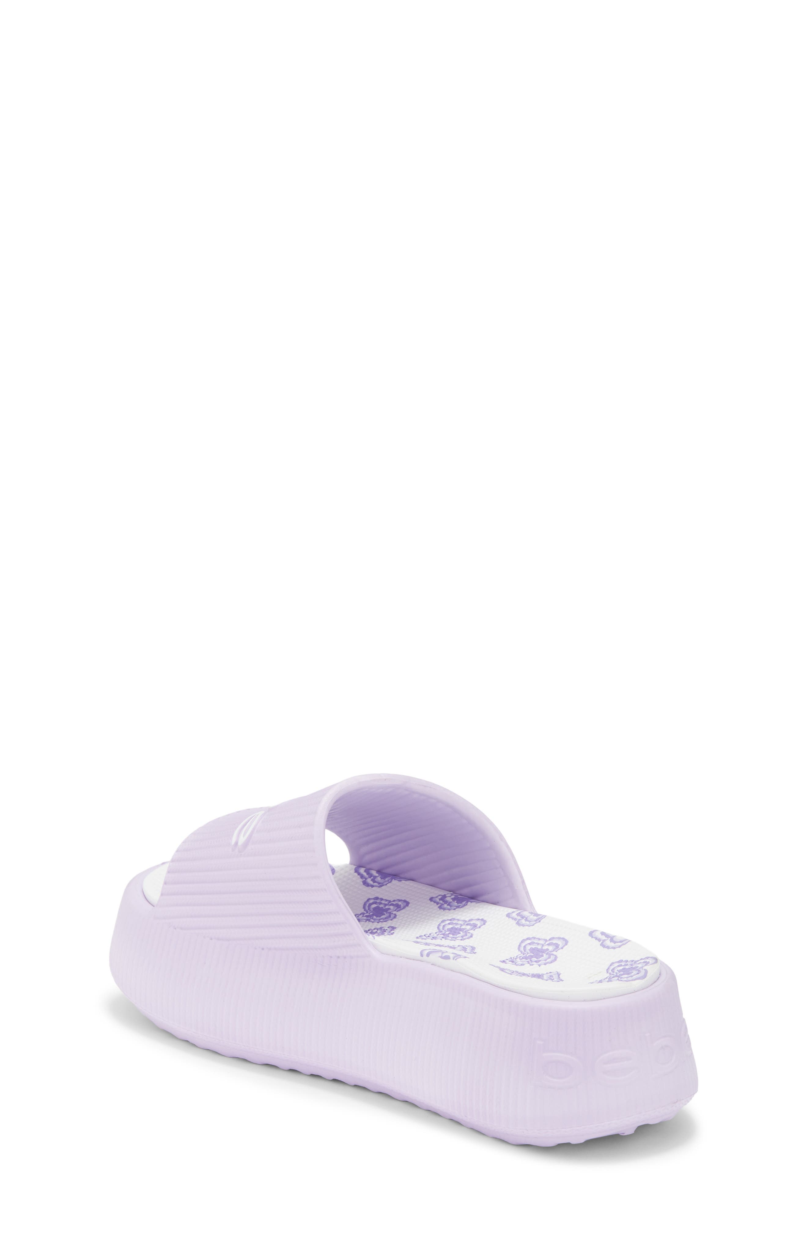 Kids' Logo Accent Platform Slide Sandal, Alternate, color, LILAC