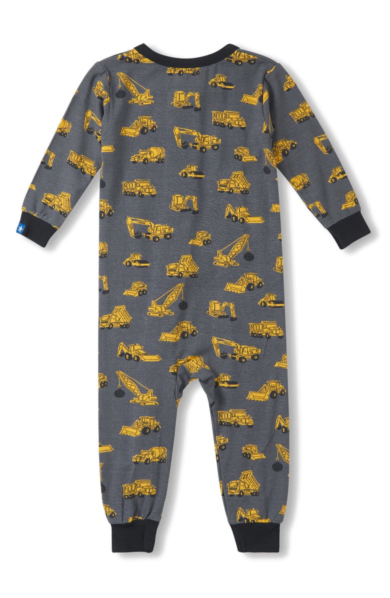 Hatley Under Construction Jersey Romper, Alternate, color, 