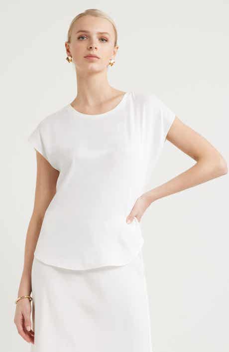 Nordstrom Dolman Sleeve Satin T-Shirt