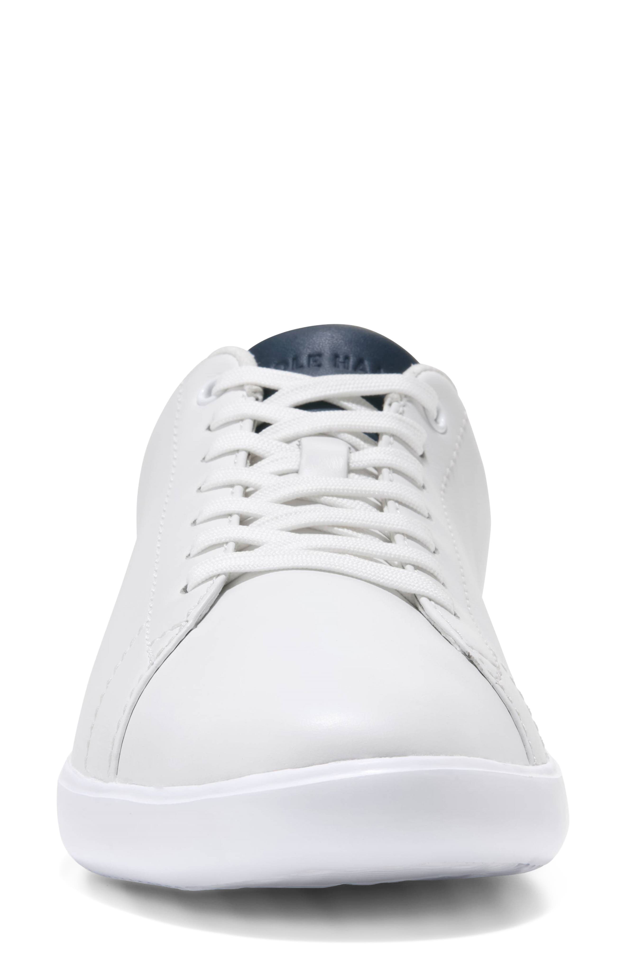 Grand Crosscourt Sneaker, Alternate, color, WHITE LEATHER / NAVY BLAZER