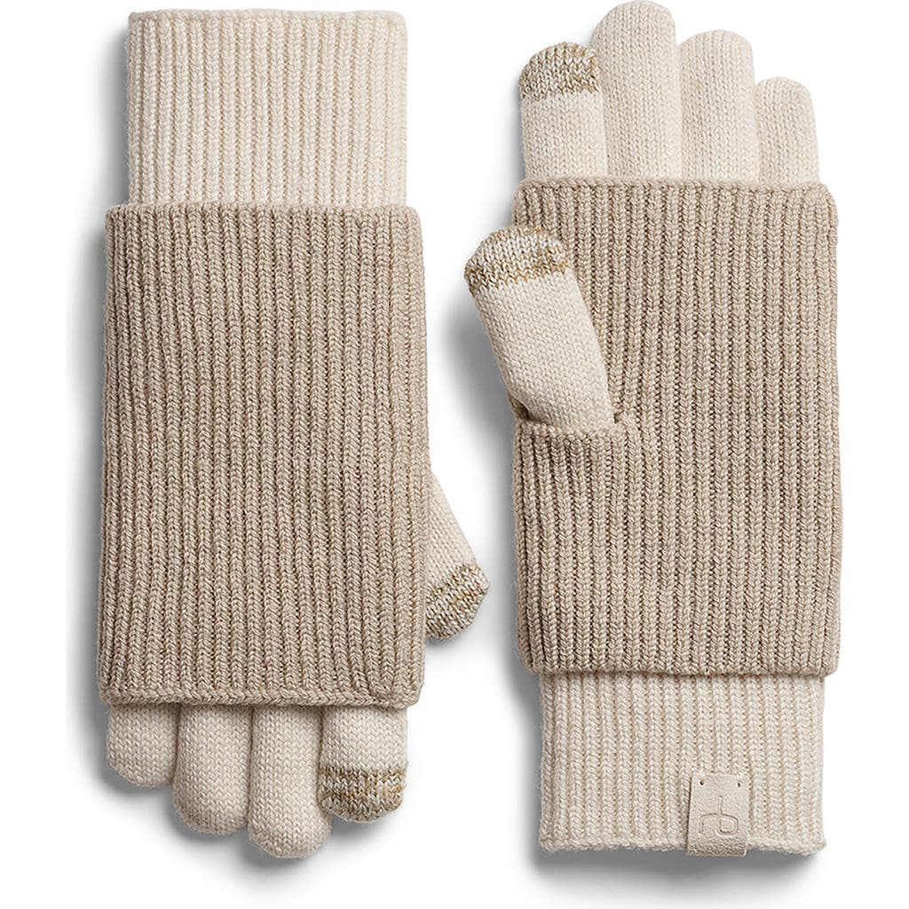 Rag & Bone Blake Tonal Wool Blend Knit Gloves In Multi