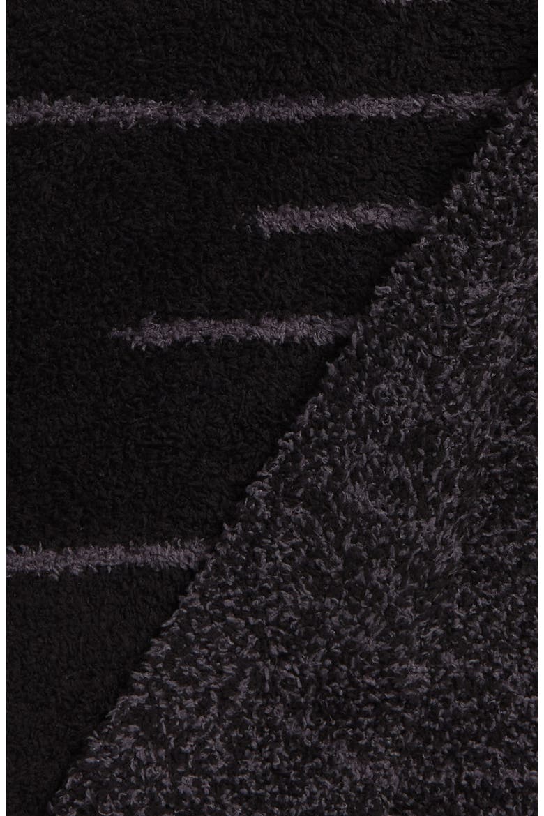 CozyChic™ Ligne Throw Blanket, Alternate, color, BLACK/ IRON