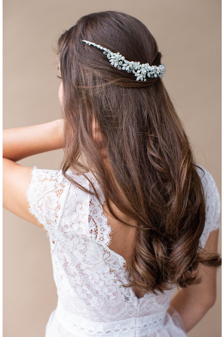 Crown Headband (Nordstrom Exclusive), Alternate, color, SILVER