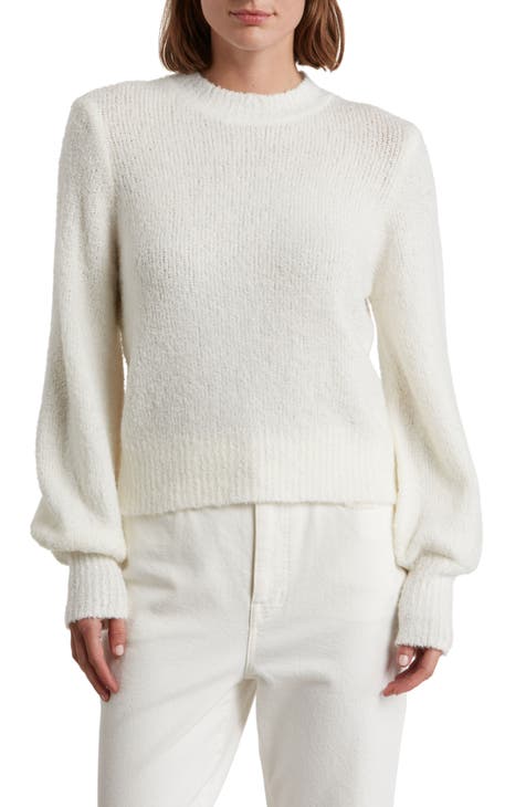 Jane Crop Balloon Sleeve Sweater