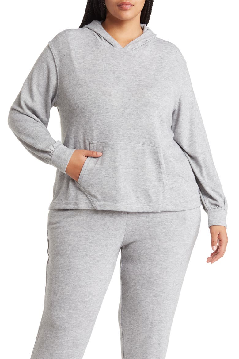 Kangaroo Pocket Hoodie, Main, color, SILVER HEATHER